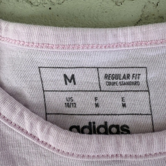 Adidas Tee pink girls medium - Picture 2 of 2